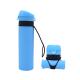 600ml Drinking Water Silicone Foldable Bottle With Sling
