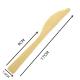 Biodegradable Disposable Bamboo Cutlery Knives Individually Wrapped 17CM