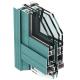 Waterproof Aluminium Window Extrusion Profiles Good Weather Resistance