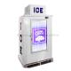 840L Indoor Bagged Ice Merchandiser Defrosting Glass With LED Inside