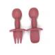 Eco Cartoon Feedie Fork And Spoon For Baby Training Silicone