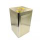 20L Gold Square Chemical Oil Storage Can With Screw Lid ODM 235*235*378mm