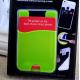 custom silicone smart card wallet 3m sticky cell phone card holder