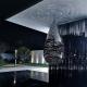 Water Drop Modern Art Abstract Metal Sculptures Customized Size For Villa