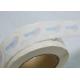 Round shape Partial transfer white security VOID label for box sealing