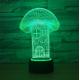 Mushroom 7 Colors Change 3D LED Night Light with Remote Control Ideal For Birthday Gifts And Party Decoration