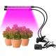 Dual Head 2 Levels mini Dimmable Desk Light for Plant Growth 18W Red Blue purple LED strip Indoor Plant Grow lamp