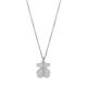 Titanium Stainless Steel Pendant Necklace Silver Plated For Party