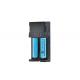 Portable Travel 3.7V Dual Bay Charger Dual Channel Digital Battery Charger