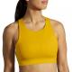 Fashionable Design Ladies Yellow Soft Fitness Yoga Sports Bra with Small Pocket