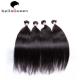 No Shedding Natural Black Silky Straight In European Virgin Human Hair For Beauty