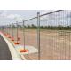 Galvanised Outdoor Temporary Fence Panels For 3mm / 4mm Wire Dia