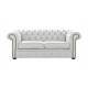 1/2/3/4 Seater White Leather Chesterfield Sectional Sofa Bar Salon