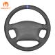 Custom Hand Sewing Black Suede Steering Wheel Cover for Toyota 4Runner Camry Corolla Sienna Tundra 1997 1998 1999 2000