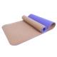 Ningbo virson New design hot selling CORK TPE yoga mat customized
