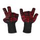 Red Silicone Gloves Heat Resistant Work Gloves Anti Slip Machine Washable