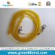 Wholesale Greenlife Factory Robster Clip Stretch Transparent Yellow 5M Tool Coil Lanyard for Fishing anti-drop