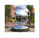 Metal World Globe Map Stainless Steel Sculpture For Public Decoration