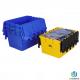 Nestable Stackable Heavy Duty Reusable Plastic Shipping Totes Containers With Dolly