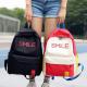 Large capacity men and women street shot stitching color backpacks fashion casual joker high school students bag tide