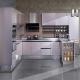 Flat Eased Edge Modular Stainless Steel Indoor Kitchen Cabinets