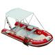 25HP Motor Inflatable Fishing Boats Rigid Hull Inflatable Boats 3.5 Meter Length