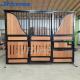 Bamboo Hot Dipped Galvanized Steel Portable Horse Stalls Powder Coating