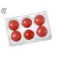Disposable Blister Tomato Disposable Fruit Container 6 Piece Rectangular Plastic For Packaging