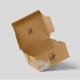 Wholesale Flat Packed Carton Shipping Custom Printed Food Grade Brown Kraft Paper Cake Package Box
