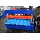 Glazed Tile Roofing Roll Forming Machine 0.4mm Color Painted Galvanized Steel With PLC