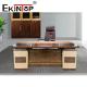 Wooden MDF E1 Partilce Board Executive Office Desk Set Modern Office Furniture L Shape