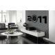 New Fashion Design Modern Home Decor Acrylic Wall Sticker Clock 10D042