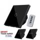 EU/UK Standard Touch Switch 1 Gang 1 Way, Luxury touch screen switch home automation system