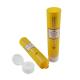 Printed oval hand cream plastic squeeze tube customized cosmetics sunscreen lotion packaging 75ml 100ml empty container