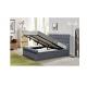 Single Crush Tufted Storage Bed Frame Velvet Fabric Upholstered Queen Bed