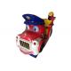 Led Lighting Coin Operated Kiddie Ride Little Fire Car Thick Sufficient Material