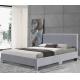 Double Size Upholstered Platform Bed Frame With Sturdy Wooden Slats OEM ODM