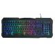 Rainbow Colored Design Gaming Keyboard With 104 Keys A2.8-meter Connecting Cable For Gamers Office Professionals