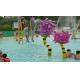 Children Water Playground Croal Flower Aqua Park Equipment Water Pool Toys Lotus Seedpod Spray