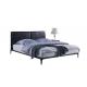 Luxury Soft Genuine Leather Bed 1800x2000mm , Modern Wood Frame Bed