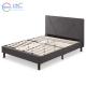 12288 Wholesales Price Comfortable Dark Grey Double Bed Frame Luxury Modern King Size Bed For Hotels