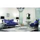 CAD 3D 3 Piece Luxury Living Room Furniture Modern Blue 3 2 1 Seater Velvet Sofa Sets