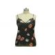 Neck Lace Casual Ladies Wear Floral Strappy Midi Dress Nightwear 100% Polyester Satin