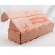 Custom Pink Corrugated Mailer Boxes Matt lamination Gold Foil With Logo