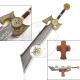 Golden Handle Warcraft Weapon Ashbrigher Sword Big Size For Home Decoration