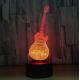 Guitar Shape 7 Colors Change 3D LED Night Light with Remote Control Ideal For Birthday Gifts And Party Decoration