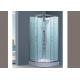 Easy Installation Patterned Tempered Glass , Size Customized Fixed Shower Glass