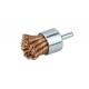 Solid Shank Bronze Fill Wire Knot End Brush 28mm OD for Rust Paint Removal