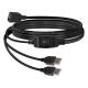 1 Female to 2 Dual Male USB Y Splitter Printer Sharing Switch Cable for Printer Scanner Speaker Keyboard Mouse