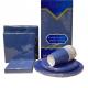 Solid Coloured Premium Paper Rectangular Tablecloth Plastic Lined Royal Blue